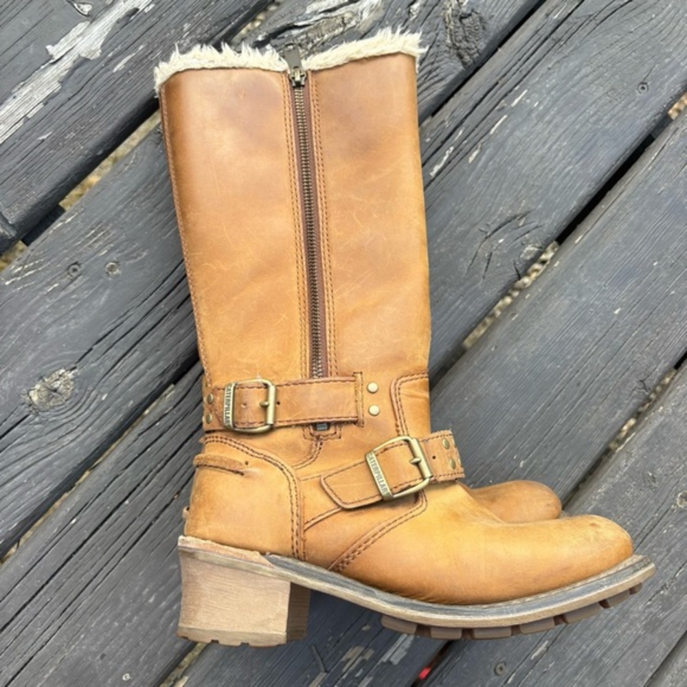 Timberland CAT Women's Florencia Brown Waterproof Boots 6 Wide Width